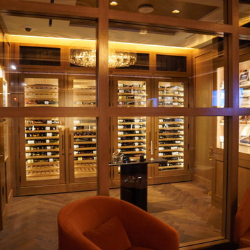 Exceptional Commercial Wine Cabinets at the Las Vegas' Gaming Lounge
