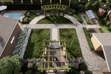 Свежая идея для дизайна: участок и сад в скандинавском стиле - отличное фото интерьера