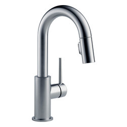 Delta Trinsic&reg; Single Handle Pull-Down Bar/Prep Faucet - Bar Faucets