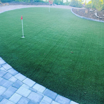 Davis Paver Backyard Patio & Artificial Turf Renovation