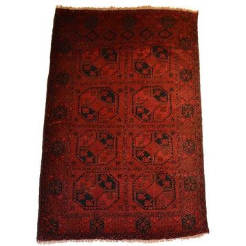 Tribal Afghan Fielpa Oriental Rug, 4'x6'