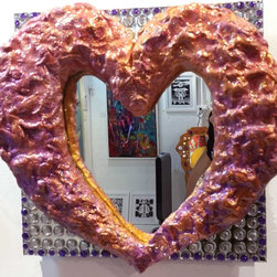 "Purple Heart Mirror" - Wall Mirrors