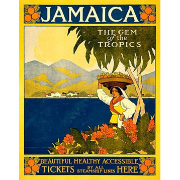 Jamaica The Gem of The Tropics Travel Print