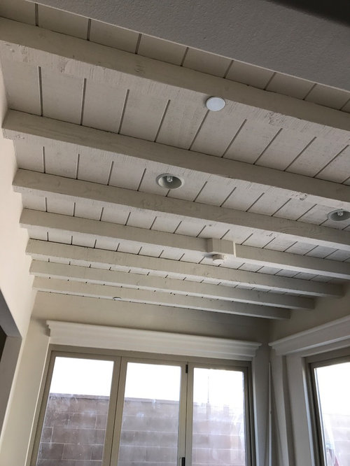 Which white to paint wood ceiling