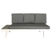 Taylor Outdoor Aluminum Sofa Sectional With Faux Wood Accents