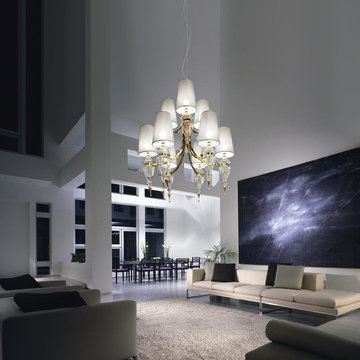 Modern Chandelier for Living Room Loft in Los Angeles