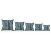 Marianna Tankelevich "Wild Forest" Blue Trees Throw Pillow, Outdoor, 18"x18"