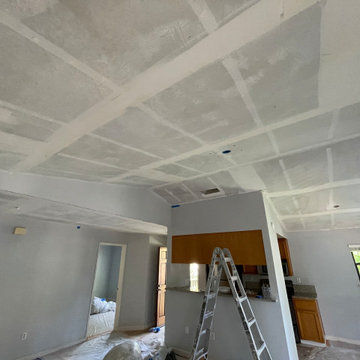 Condo Facelift, paint, smooth ceiling, can lights