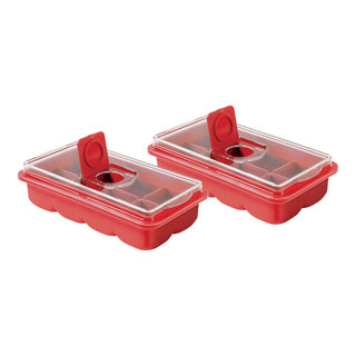 Handy Gourmet No-Spill Extra Large Ice Cube Tray with Cover