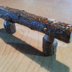 Adirondack Series, "Cabin Cut", 4" center, Cabinet Pull/Handle - Cabinet And Drawer Handle Pulls
