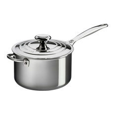 Le Creuset Signature Stainless Steel Saucepan With Lid, 16 cm