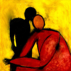 RED SITTER - Paintings