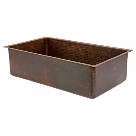 33" Copper Single Kitchen Sink