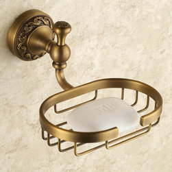 Bathroom Brass Antique Brass Finish Soap Dish TAB6107 - Bathroom Accessories