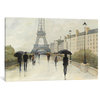 "Eiffel in the Rain" by Avery Tillmon, Canvas Print, 40"x26"
