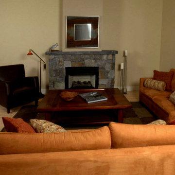 A warm, natural living room