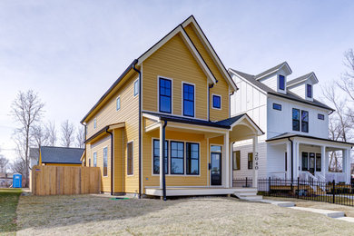 Example of an exterior home design in Indianapolis