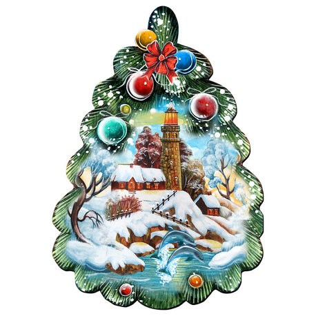 Lighthouse Tree Door Hanger