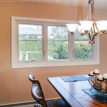 Stylish Dining Room with New Triple Window Combo - Renewal by Andersen NJ / NYC