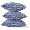 Amrita Sen Broadcloth Purple Blue Pink Zippered Pillow CAPL478BrCDS-ZP-16x16