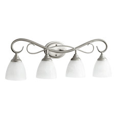 Powell 4-Light Vanity Fixture, Classic Nickel