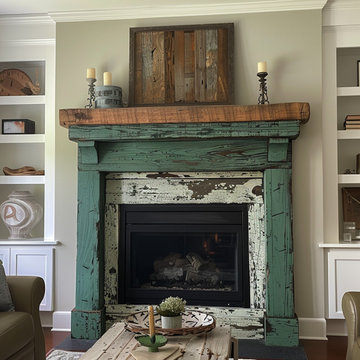 Colored Fireplace Mantels