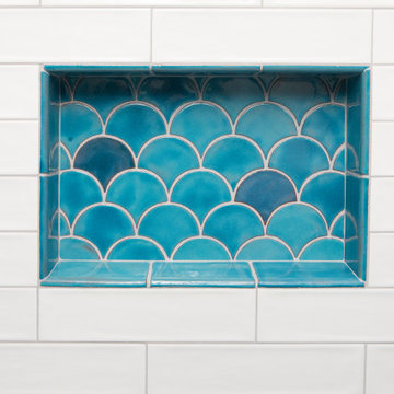 Robin’s Egg Peacock Shower