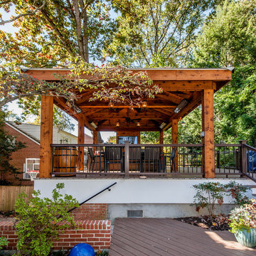 Elegant Spiral Staircase for Beautiful Elegant Feel Added to the Outdoor Experie