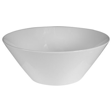 Porcelain Large Serving Bowl White