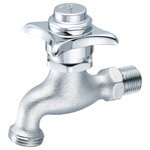 Central Brass - Central Brass Self-Close Wallmount Faucet - Central Brass has been the go-to resource for plumbers for more than 100 years. It's a distinction we've earned by delivering the highest quality faucets and fixtures, and standing behind every product we sell. Central Brass designs offer today's most in-demand features -- like our industrial pre-rinse faucet -- without sacrificing performance.