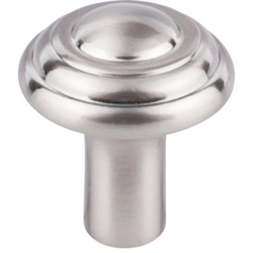 Top Knobs  -  Aspen II Button Knob 1 1/4" - Brushed Satin Nickel