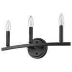 Acclaim Lighting - Acclaim Lighting IN41155BK Sawyer, 3 Light Bath Vanity, Black - You will undoubtedly be swept up by this lovely stSawyer 3 Light Bath  Matte BlackUL: Suitable for damp locations Energy Star Qualified: n/a ADA Certified: n/a  *Number of Lights: 3-*Wattage:60w E12 Candelabra Base bulb(s) *Bulb Included:No *Bulb Type:E12 Candelabra Base *Finish Type:Matte Black