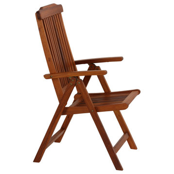 Bonty Position Solid Teak Accent Chair