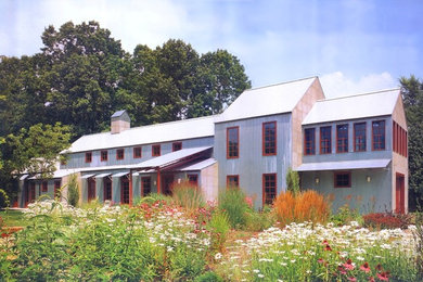 Inspiration for a country exterior home remodel in Chicago