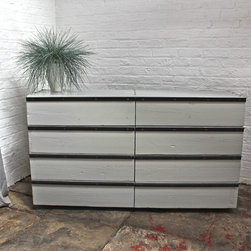 Niamh Reclaimed Scaffolding Chest of Drawers with Angular Steel Handles - Chests of Drawers