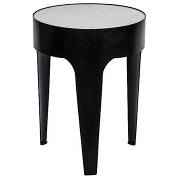 Noir Cylinder Side Table, Small