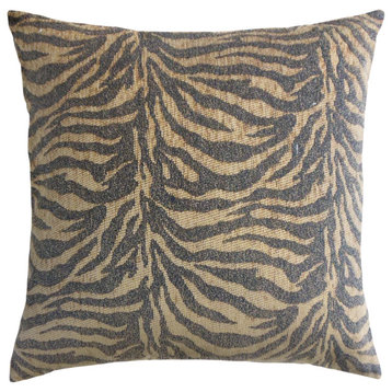 The Pillow Collection Grey Lurie Throw Pillow, 22"