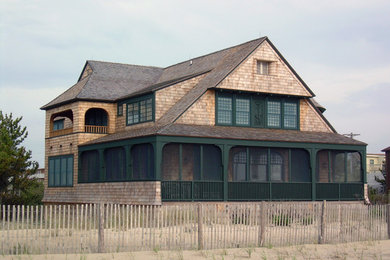 Photo of a beach style exterior in Baltimore.
