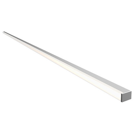 Stix Plus LED Wall Bar, Bright Satin Aluminum, 60"