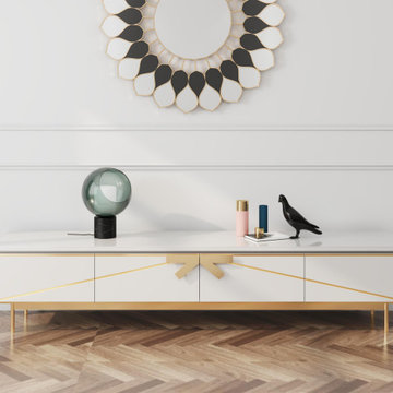 Modern high-end luxury TV stand for apartments and houses