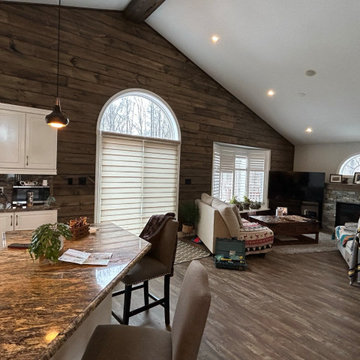 Beautiful Rustic-Modern Style Main Floor & Stairs Transformation