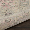 Nourison Tranquil 8'10" x 11'10" Ivory/Pink Vintage Indoor Area Rug