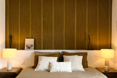 Idées déco pour une chambre contemporaine.