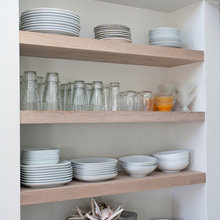 open shelves