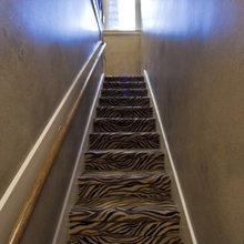 carpeted stairs