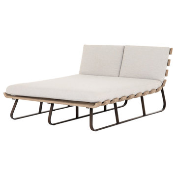 Dimitri Outdoor Dbl Chaise Lounge-Stone