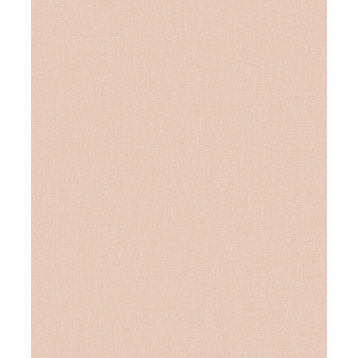 Textured Plain Textile Wallpaper, Pink, Double Roll