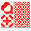Hearts Ceramic Tile Mural, 4 Tiles