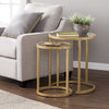 Evelyn Glam Nesting Side Table Set - Gold