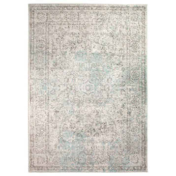 Mechla Traditional Feather Rug - Neutral - 3' 3" X 5'